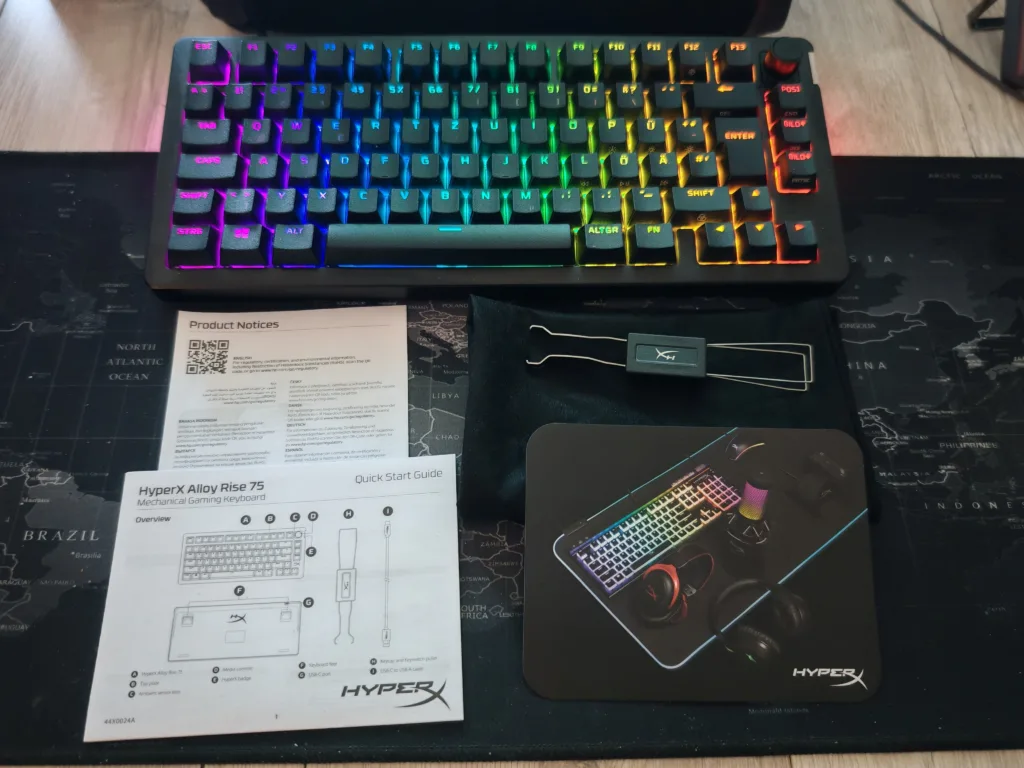 HyperX Alloy Rise 75 Wireless Gaming Tastatur - Zubehör
