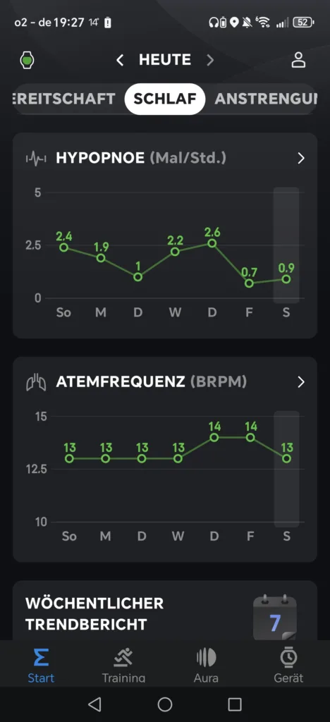 Amazfit ACTIVE 2 App - Schlafdaten 5