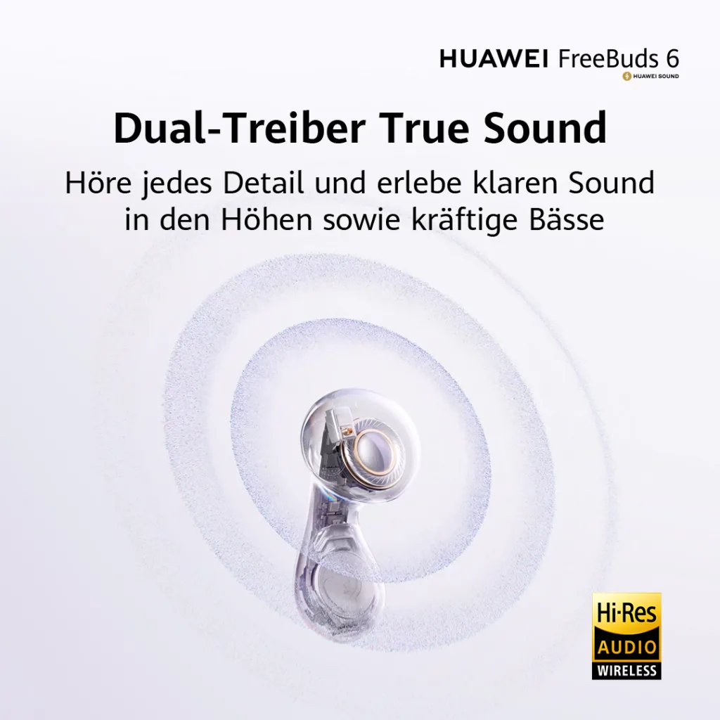 HUAWEI FreeBuds 6 - Dual Treiber True Sound