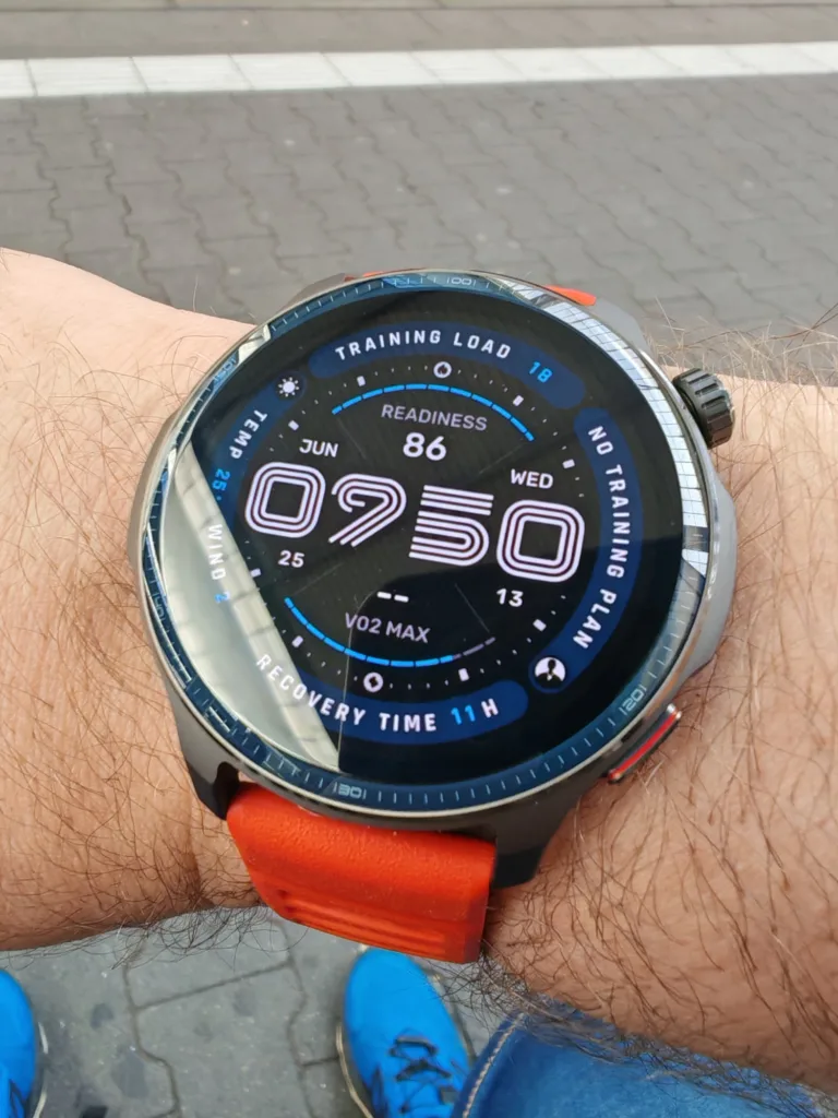 Hands On - Amazfit Balance 2 - Heimreise aus München - Draufsicht