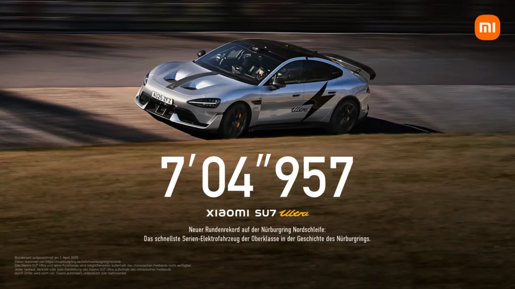 Xiaomi SU7 Ultra - Rekord