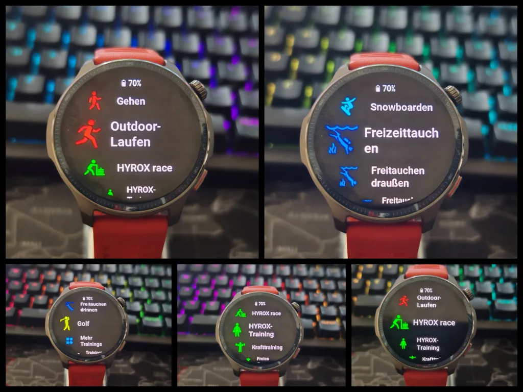 Amazfit Balance 2 - Sport Funktionen Collage