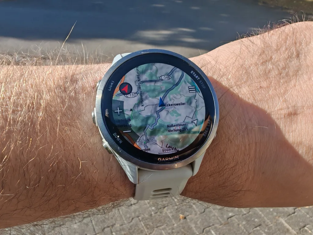 Garmin Forerunner 970 - Navigation Karte
